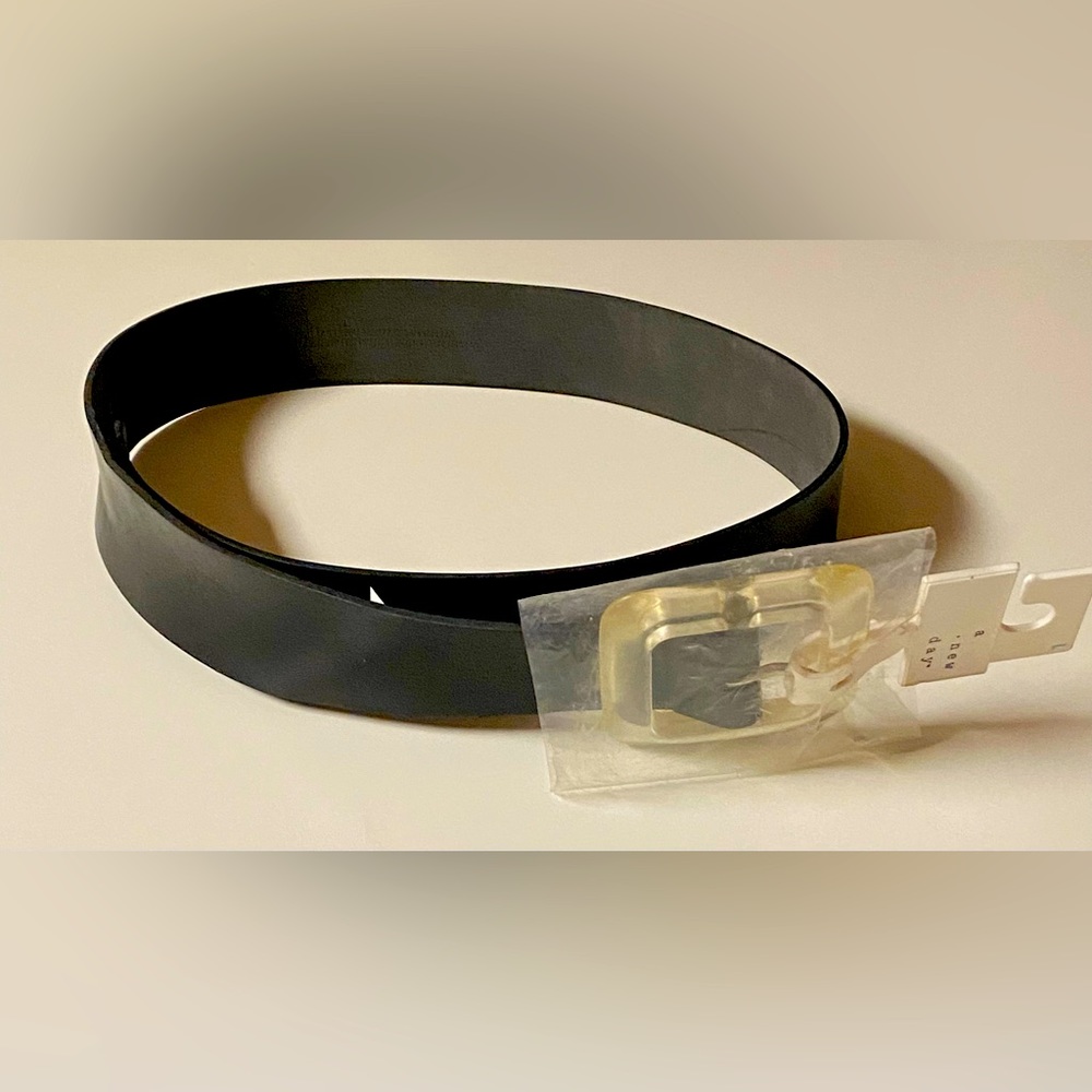 NWT! Target A New Day Black Leather Belt